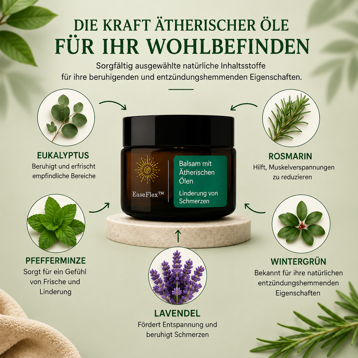 EaseFlex™ Schmerzbalsam | Lindert chronische Gelenkschmerzen in nur 3 Minuten!
